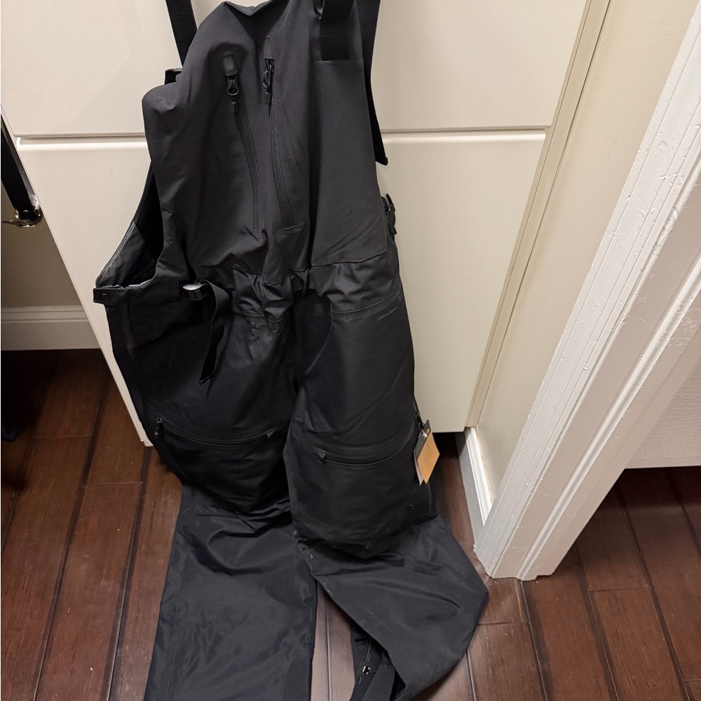 The North Face Women's Black Snow Bib Overalls